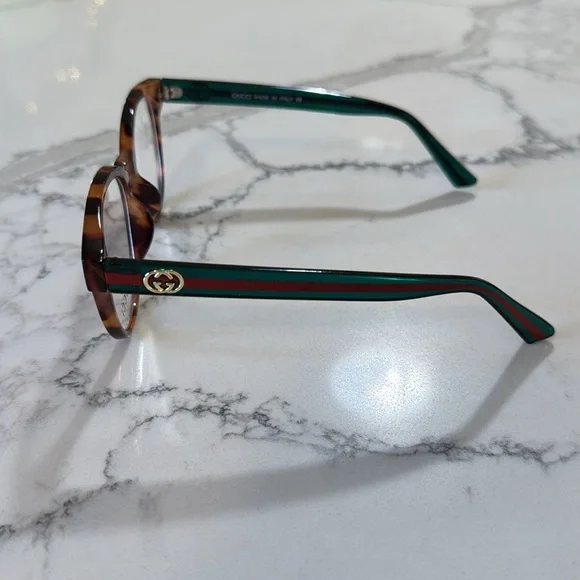 GG G u c c i Tortoise Shell Eyeglasses - Picture 3 of 9